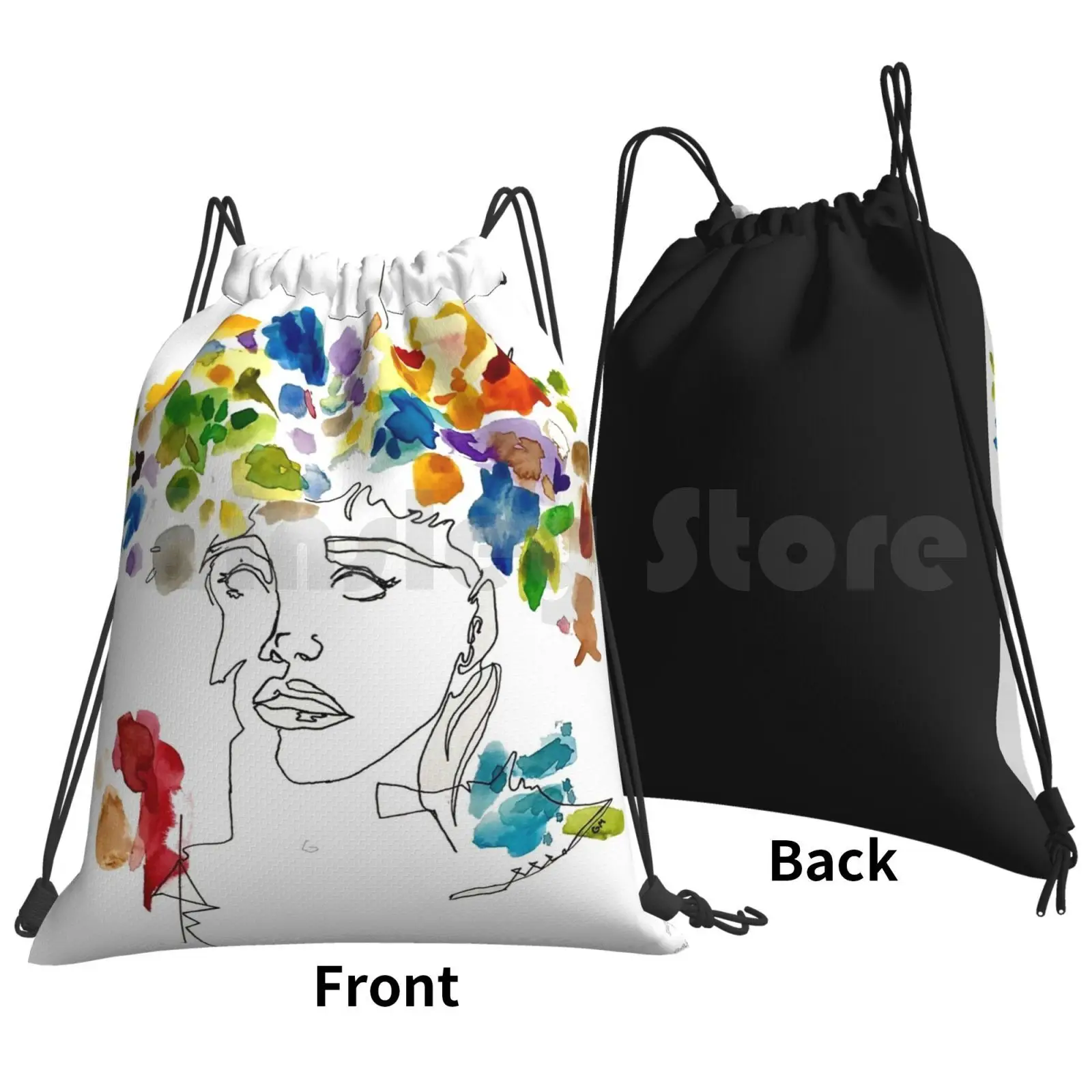 Midsommer Backpack Drawstring Bag Riding Climbing Gym Bag Midsommer Movies Florence Pugh Midsummer A24 Horror Horror Film