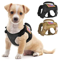 Dog Cloth Tactical Pet Vest Small Cat Harness Military Hunting Shooting Army Training Adjustable Molle Animal