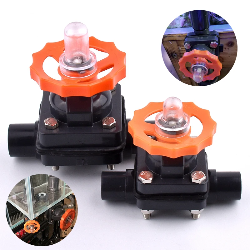 1pc ID 20~110mm UPVC Pipe Diaphragm Valve Aquarium Fish Tank Male Socket Diaphragm Valve Irrigation System Plastic Valve