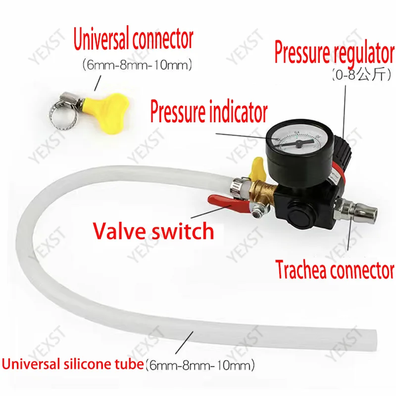 Car Cooling Radiator Pressure Tester Water Tank Detector Checker Tool Repair Kit