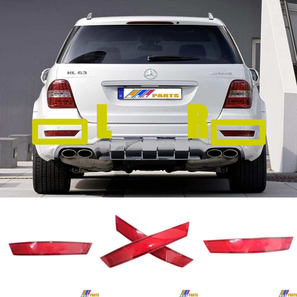 

Fit 06-11 Left Right Mercedes-Benz ML W164 X164 280 320 350 420 450 500 550 63 AMG Rear Reflector 1648200574 1648200674