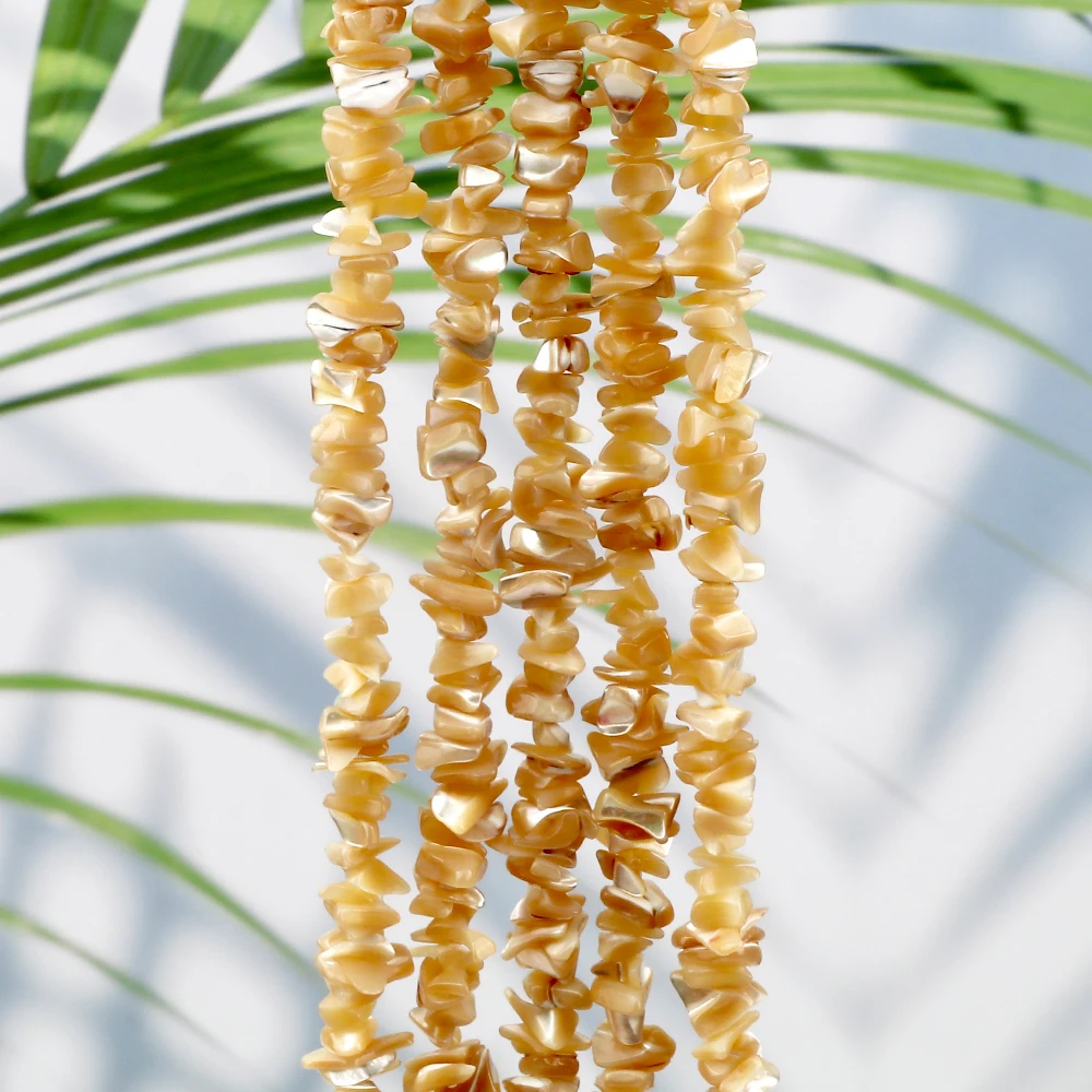 Wholesale Irregular Small Pieces Freshwater Shell Beads White Primary Color Natural Mother of Pearl Loose Beads for DIY Jewelry