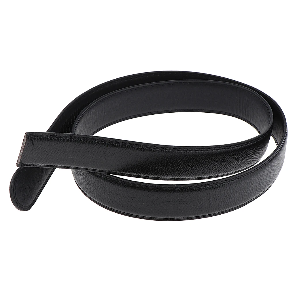 Mannen Automatische Ratchet Riem Vervanging Taille Bandjes, Zonder Gesp, Zwart 115 Cm X 3,6 Cm