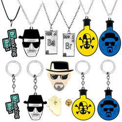 TV Breaking Bad Metal Keychain Letter Logo Walter White Key Chain for Women Men Car Keyring Chaveiro Jewelry Christmas Gift