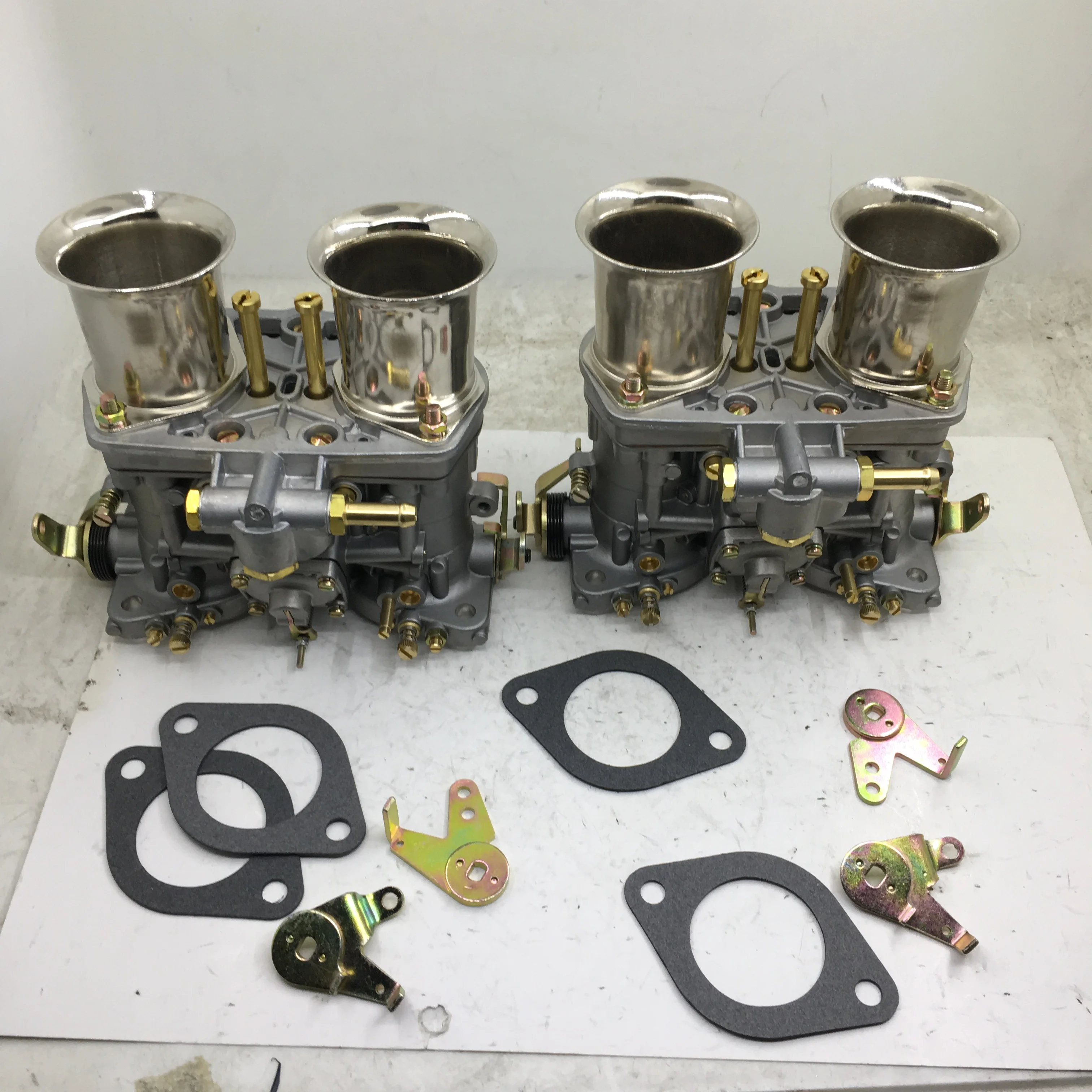 2 X New 44IDF Carburetors With Air Horn For Volkswagen Super Beetle Transporter