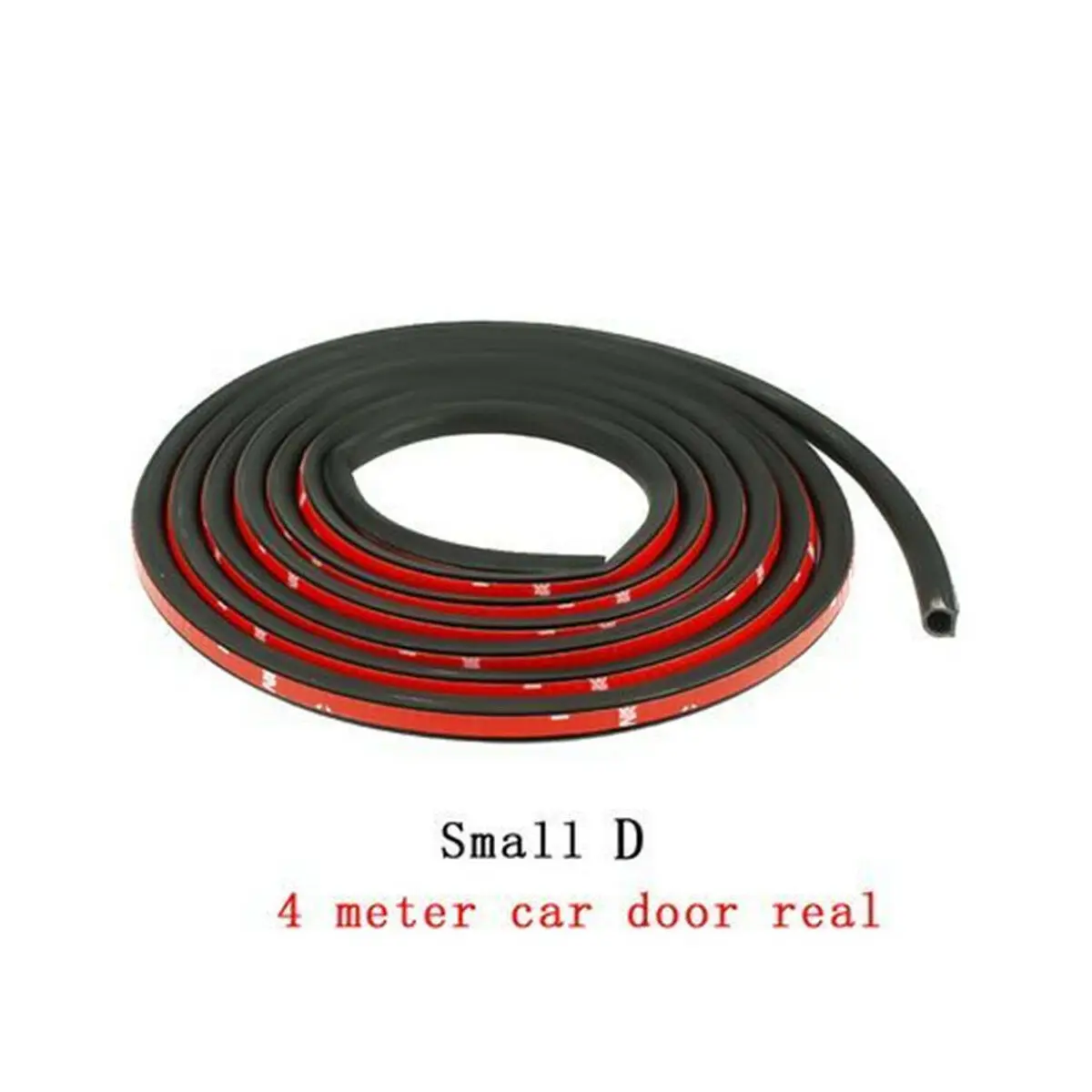 4 Meters Car Door Weatherstrip Waterproof Small D Weather Strip Car Rubber Strip Seal Epdm Seal Auto Rubber Door Seals For Car