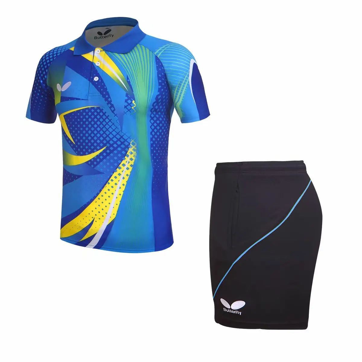 Newest Table Tennis Short Clothing Men‘s/Women‘s Suit Short-sleeved Competition Training Clothing Quick-dry Suit