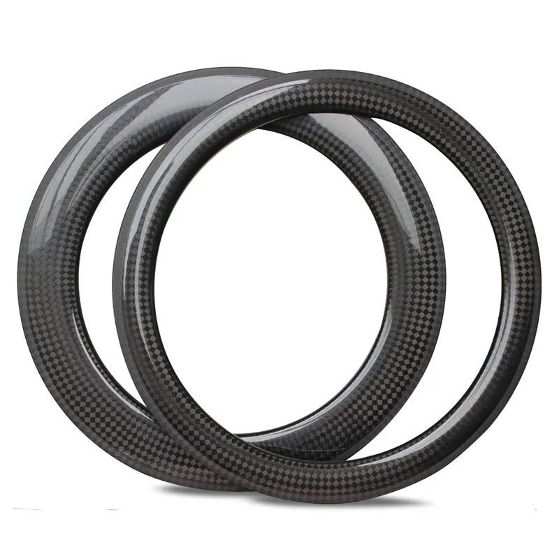 Triathlon Carbon 88mm Depth Tubeless Compatible U shape Carbon V-brake Rim for Cycling Carbon Bicycle