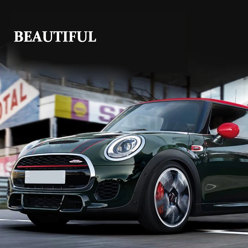 ABS Car Styling For BMW Mini Cooper S F55 F56 F57 Car Front Intake Grille Decorative Strip Cover Sticker Car Accessories 1PCS
