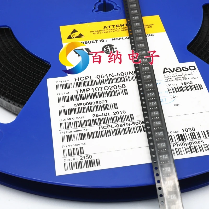 Gratis Verzending HCPL-061N-500E SOIC-8 Hcmos Cmr 10MBd 10Pcs