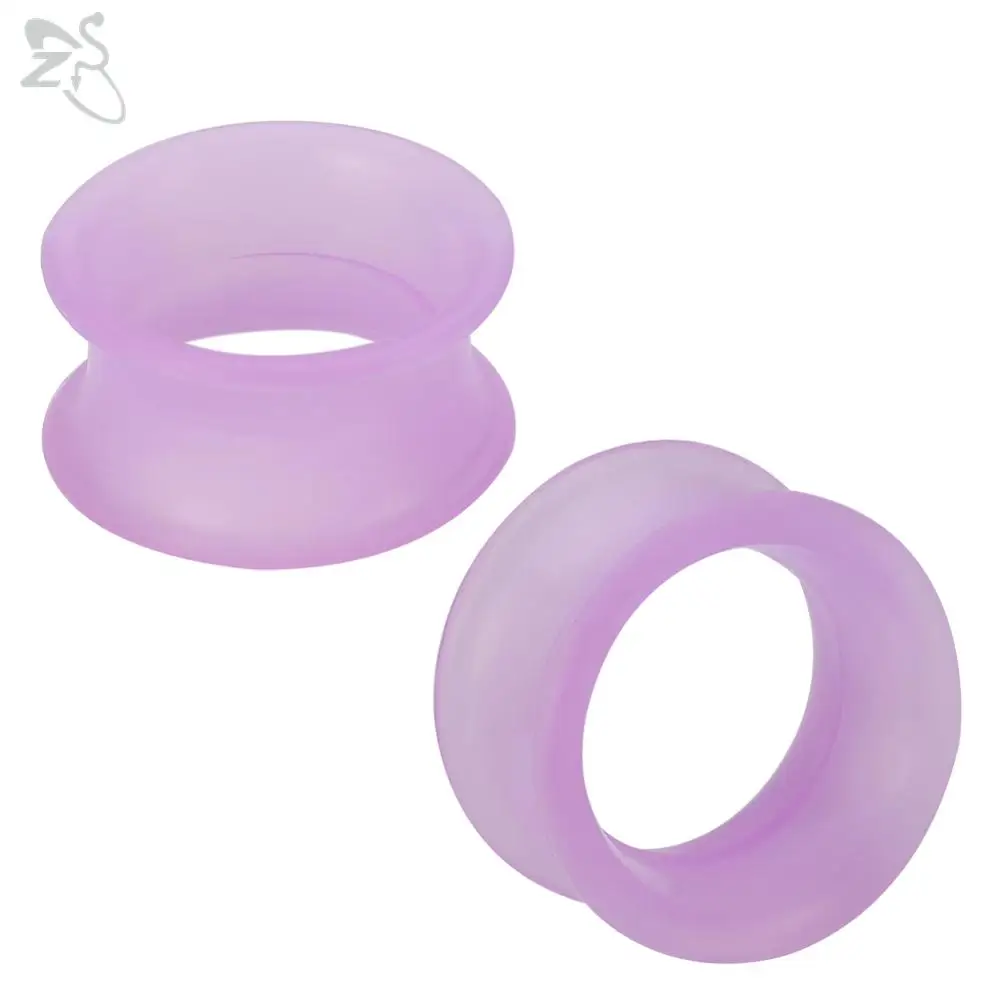 Silicone Thick Double Flared Ear Plug, 2pcs