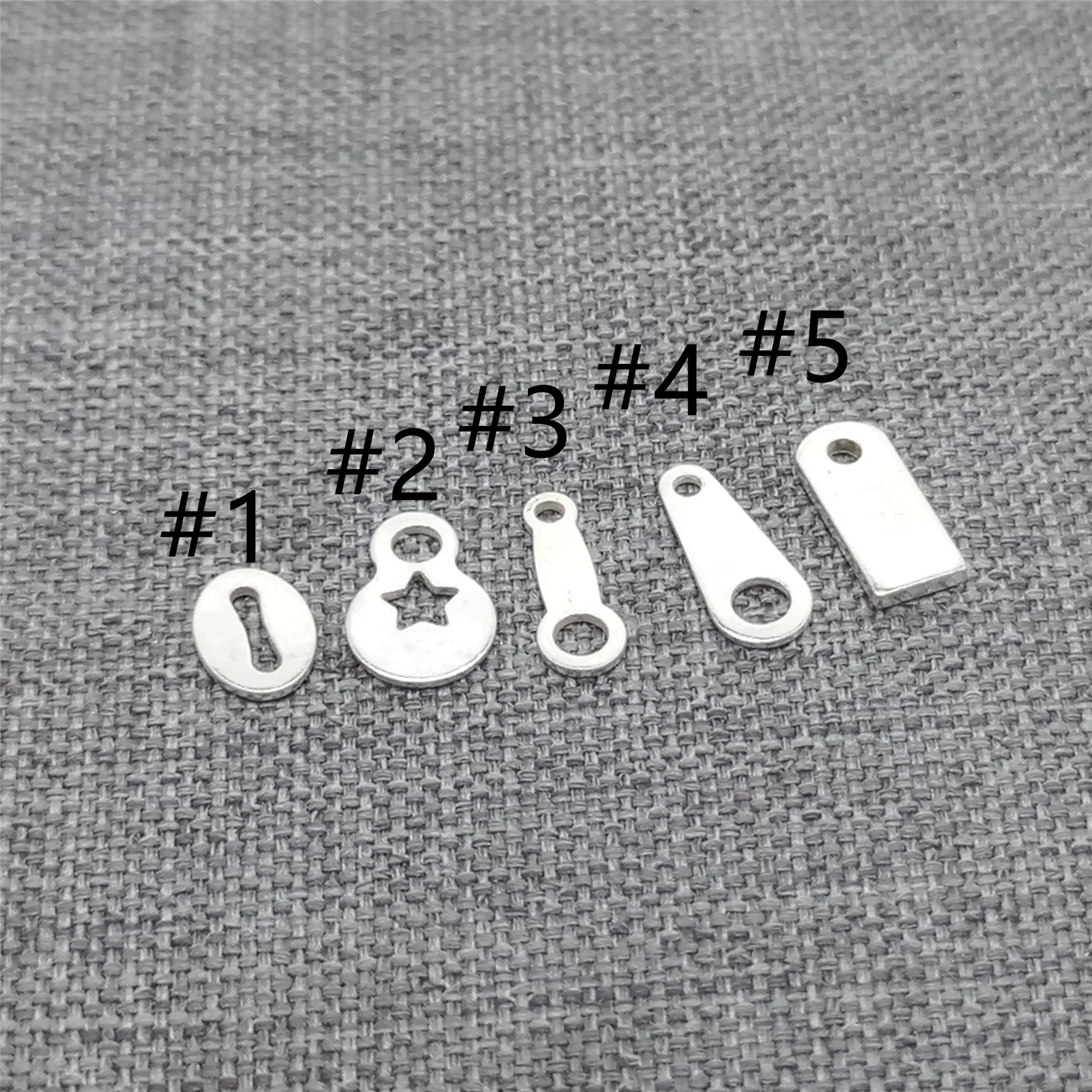 30pcs of 925 Sterling Silver Small Japanese Quality Tag for Chain Extender Ends