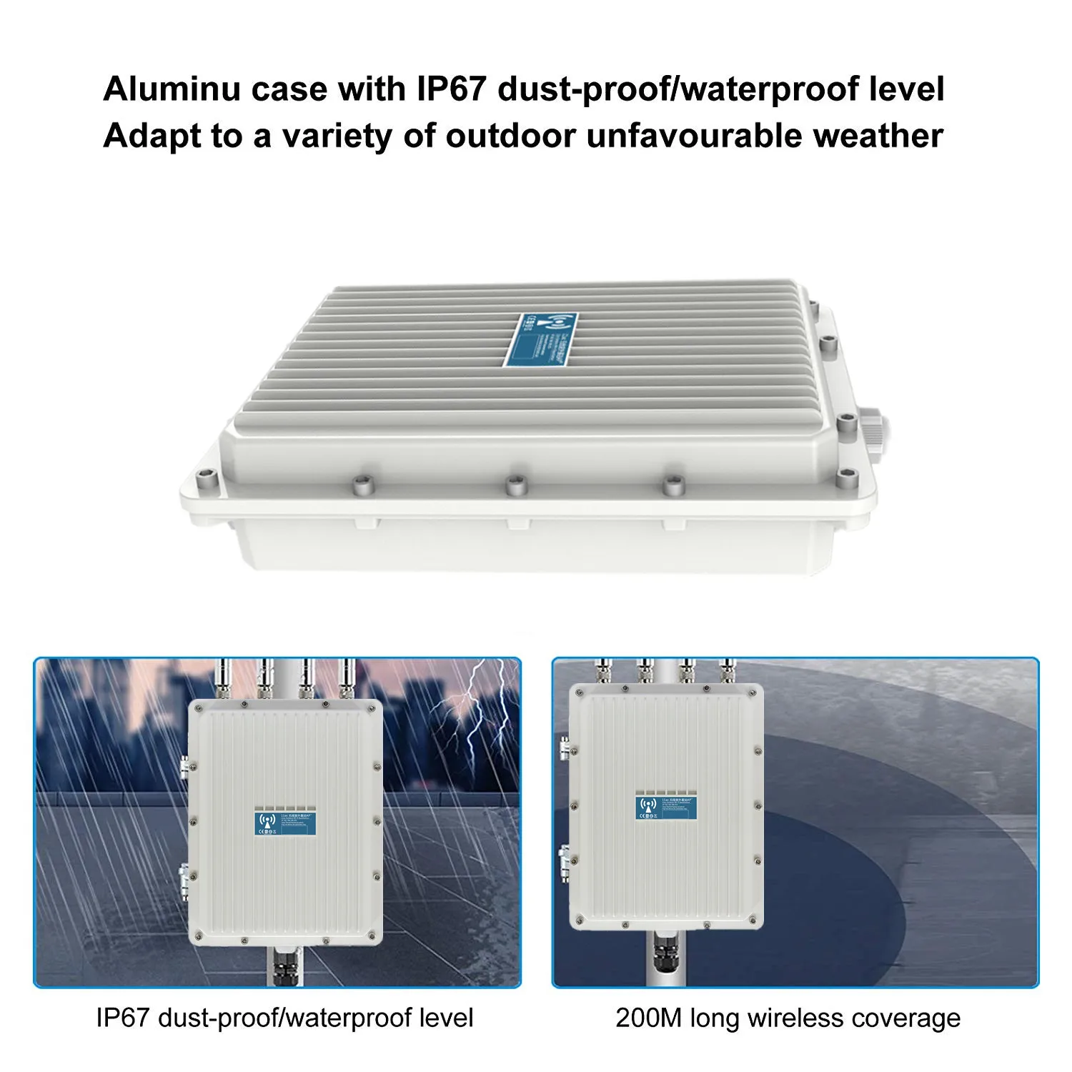 11ax WIFI6 Outdoor IP67 Wireless Access Point Waterproof Router Dual Band 2.4&5.8GHz Outdoor High-power 802.3af POE AP