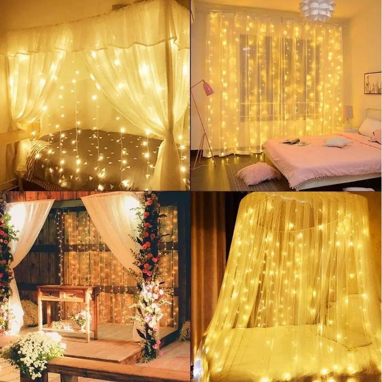 6Pcs LED String Light 1M 2M 3M Battery Operated LED Fairy Garland Lights for Wedding Christmas Festival Party Home Decoration