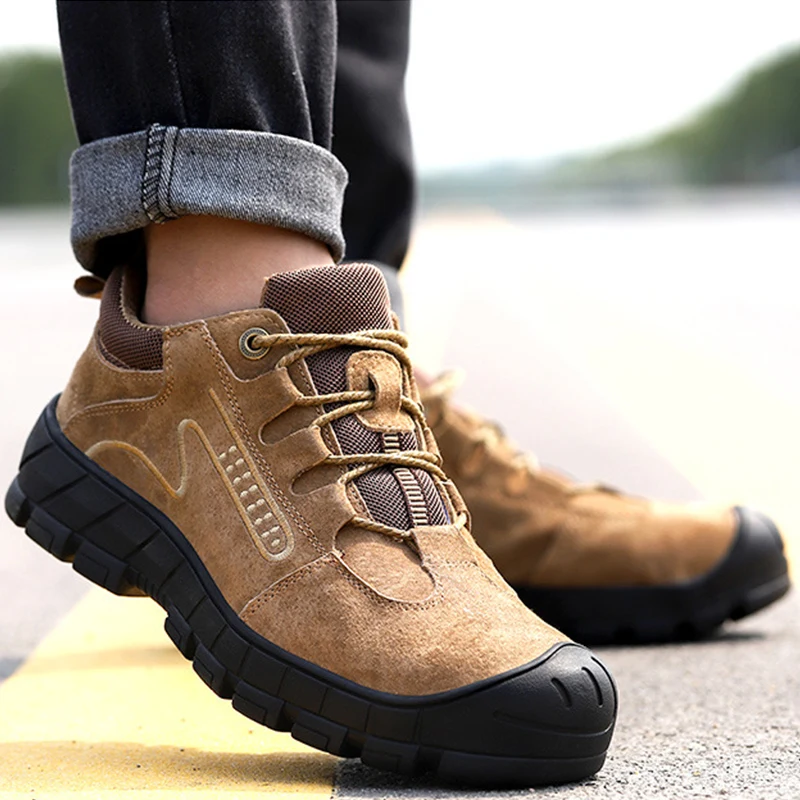 Indestructible Safety Shoes Men For Work Boot Steel Toe Shoes Safety Boots Puncture-Proof Work Sneakers Male Shoes Work Footwear