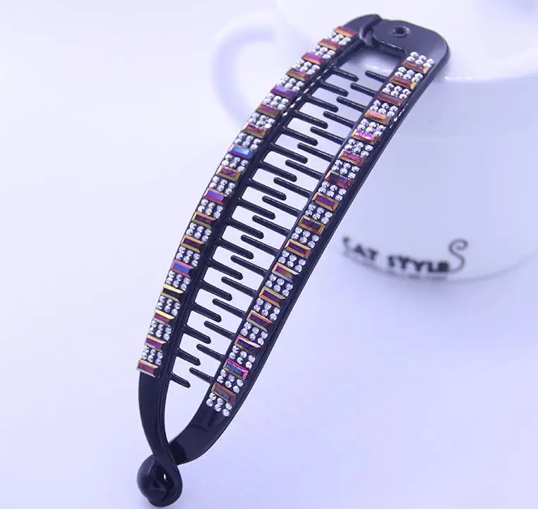 15cm Hair Claws Clip Fish Shape Banana Barrettes Stones Hairpins Hair Accessories For Women Hair Clip Clamp  ACC61