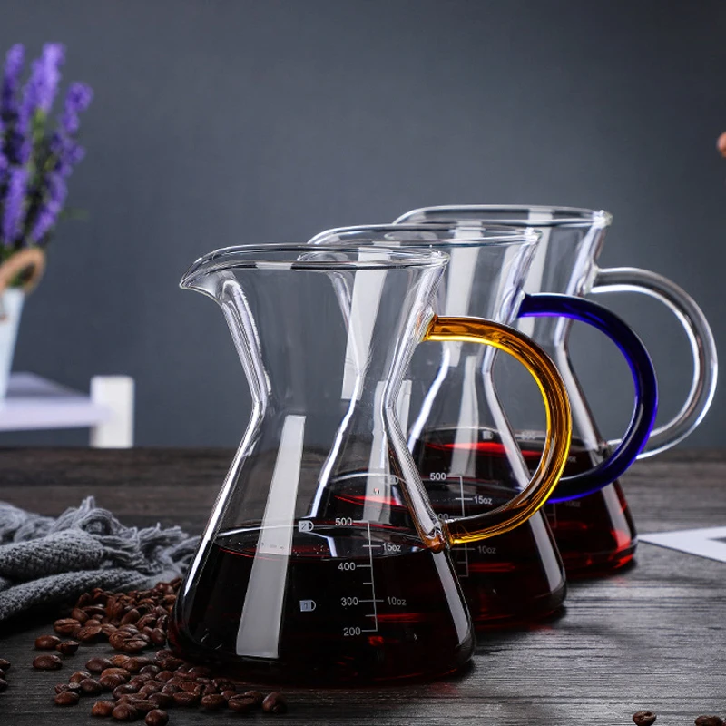 

Portable Pour Over Coffee Machine Manual Drip Glass Coffee Maker Stainless Steel Filter Coffee Pot Teapot Tools Heat Resistant