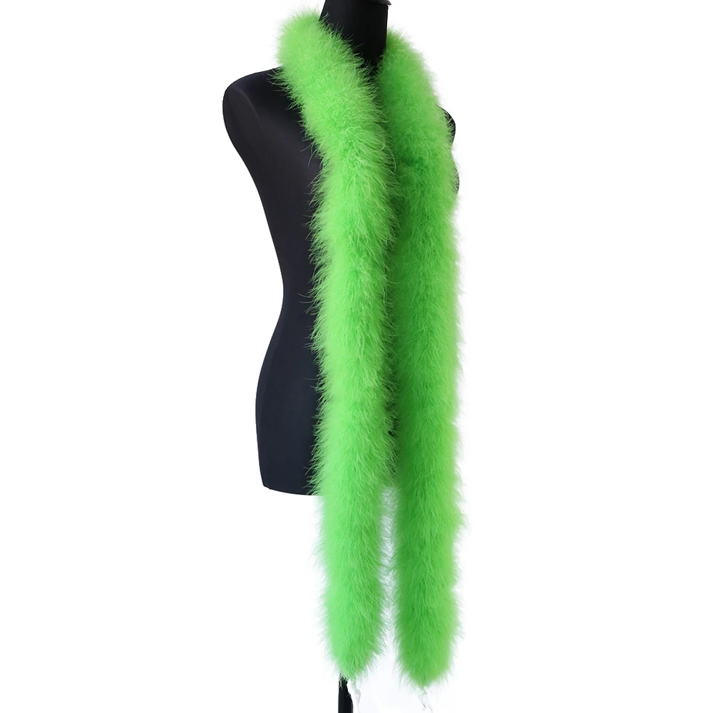 2 Meters/pcs Mode 50 Gram Zachte Pluizige Real Natural Turkije Marabou Boa Geverfd Kleurrijke Stage Party Rok Decoratie