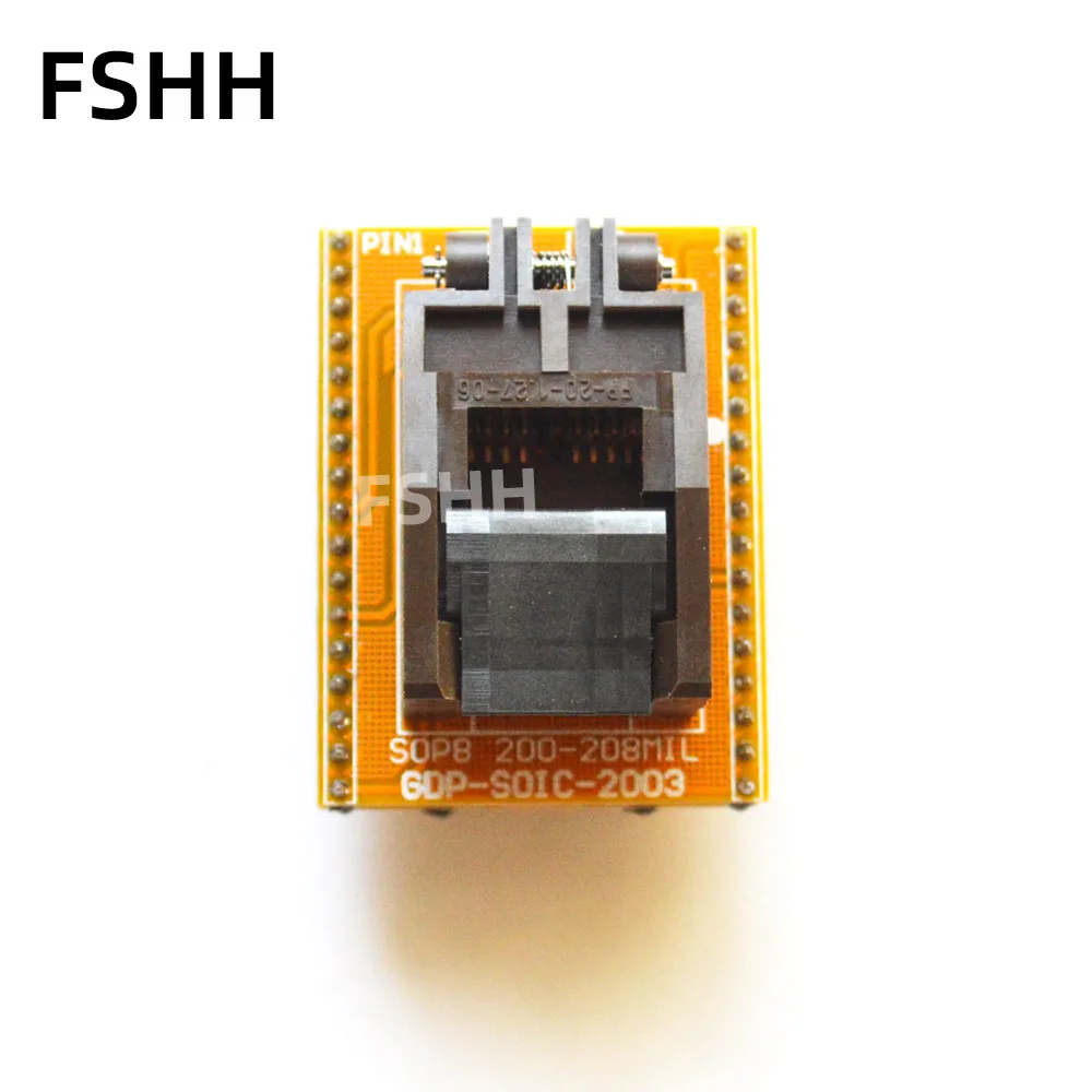 クラムシェルGDP-SOIC-2003プログラマアダプタ208milためSOP8テストソケットLT48XP LT48UXP LT848プログラマ
