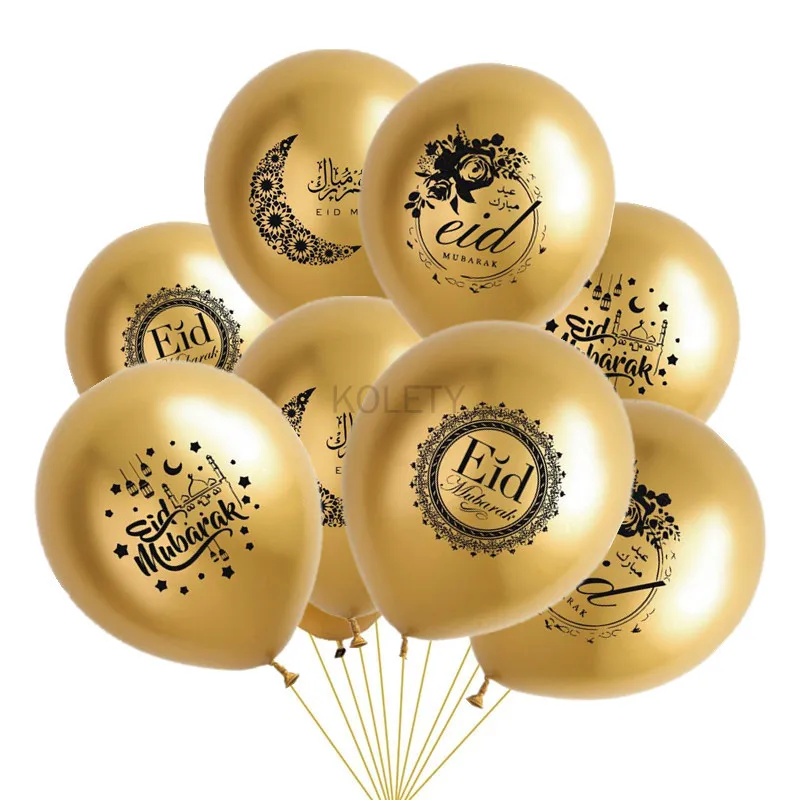 

Eid Mubarak Confetti Balloons Eid Balloon Happy Ramadan Muslim Festival Decoration Lslamic Ramadan Kareem Eid Supplies Wholesale