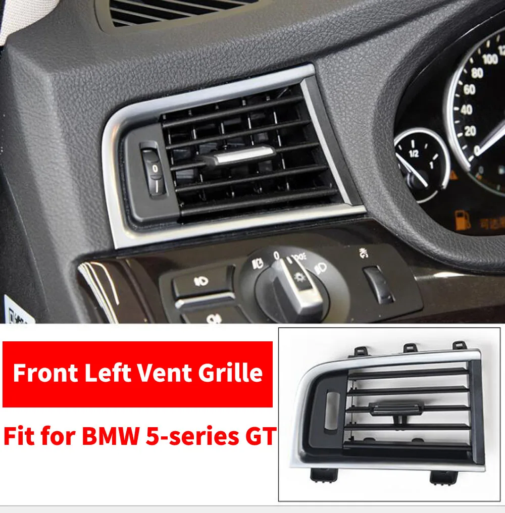 

LHD Left Hand DriveCar Front Left A/C Air Conditioner Chrome Outlet Vent Dash Panel Grille For BMW 5 Series GT 528 535 F07 10-17