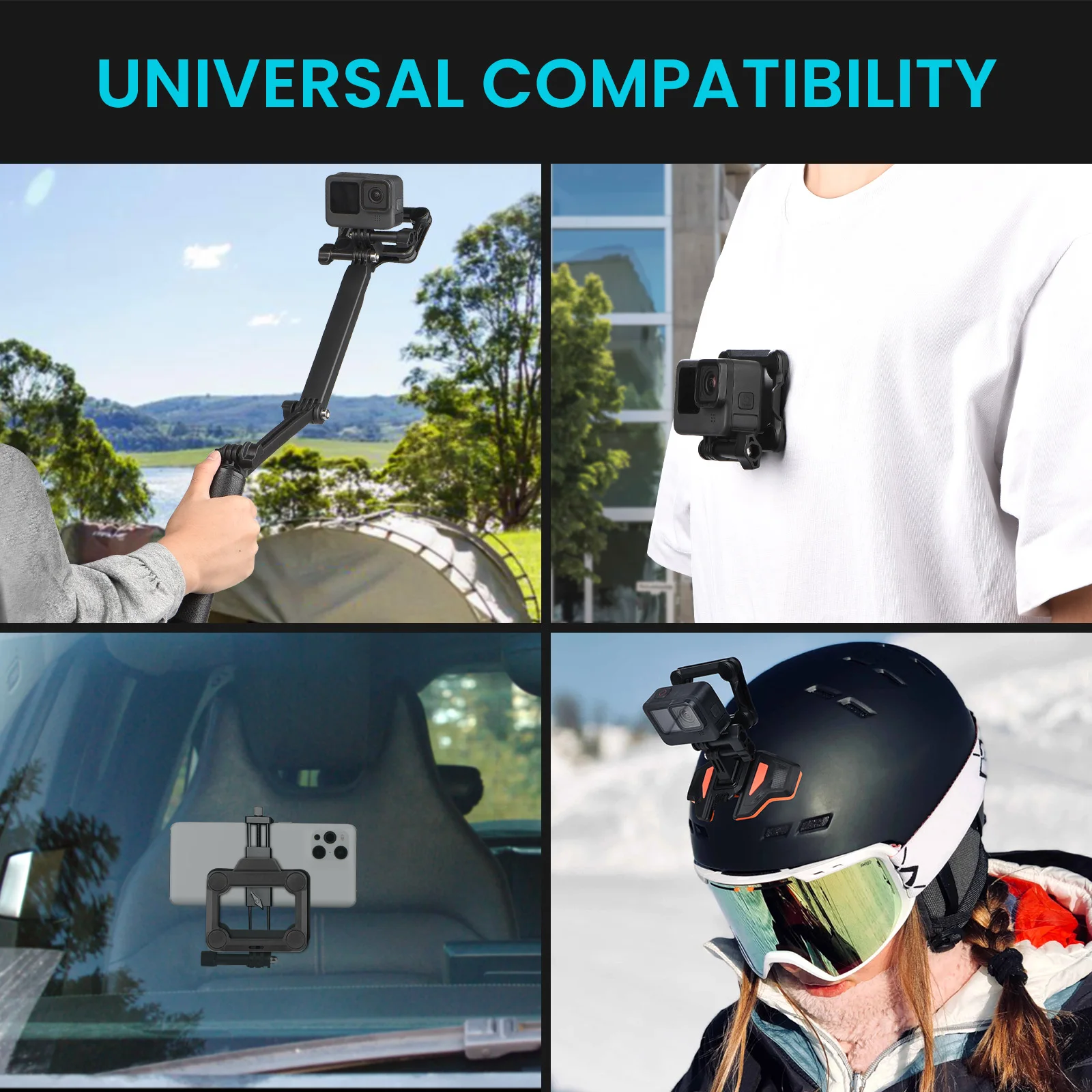 Kamera akcji casolo szybka instalacja płytka zwalniająca z mocnym magnetycznym złączem uchwyt na Gopro 10 9 8 kamera akcji