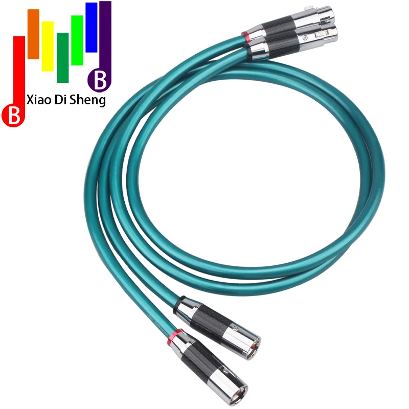 

Hifi XLR Cable High Purity OCC 2XLR Male to Female Cable to interconnection with Microphone ,Multimedia, sound ,amp 3 pins