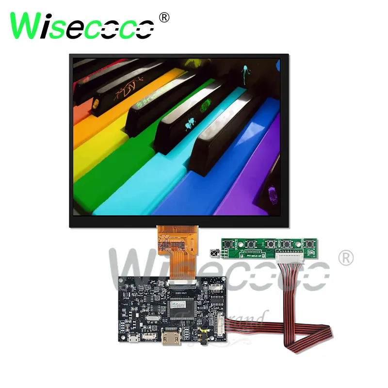 

Wisecoco 8 дюймов LCD 1024*768 IPS экран с LVDs 40 pins плата драйвера HJ080IA-01E для ноутбука Мини ПК