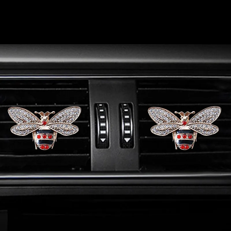 Bees Style سيارة معطّر الهواء زجاجة عطر الناشر في السيارة السيارات منفذ مكيف الهواء تنفيس مشبك عطر الهواء #3