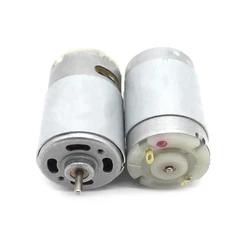 Micro 555 Motor with 3.175mm Shaft Diameter, Cooling Holes, 12V Micro DC Motor 1200 rpm, DIY Handmade Model Accessories