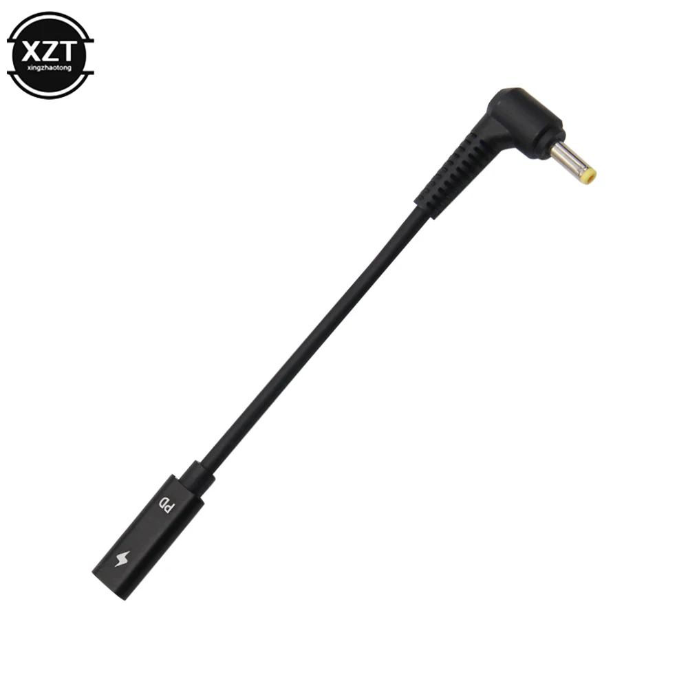 USB 3.1 نوع C USB أنثى إلى تيار مستمر 4.0*1.7 ذكر محول شاحن الطاقة موصل محول لينوفو Asus BenQ PD