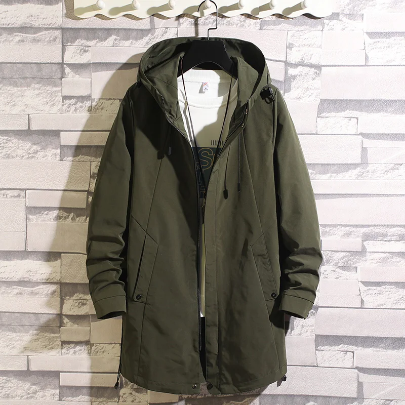 2024 new arrival spring coat men high quality trench coat men,autumn men\'s casual jackets and overcoat ,plus-size M-4XL