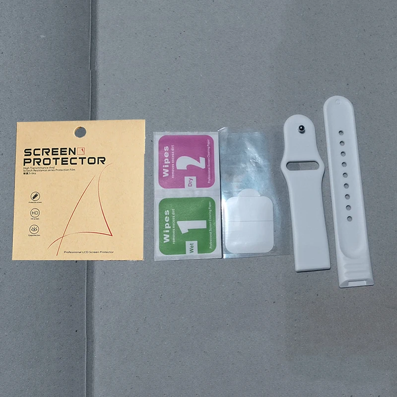 Oryginalny pasek do zegarka D20 Y68 wymiana zegarka TPU pasek na rękę Y68 folia ochronna na ekran trwały pas taśmowy