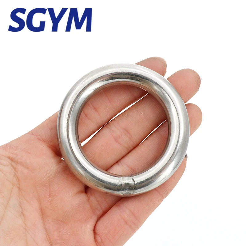 304 Stainless Steel Circle Rings Solid Welded O Ring Iron Ring Pet Pull Ring Fishing Net Pull Round Ringss Hanger