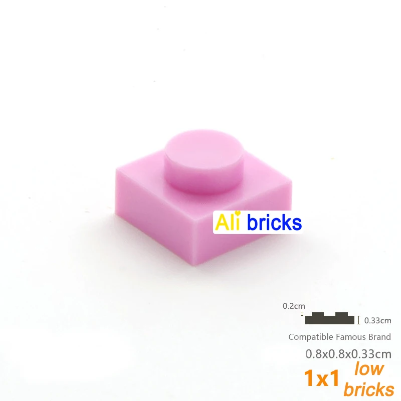 400pcs DIY Building Blocks Thin Figures Bricks 1x1 Dots 25Color Educational Creative Size Compatible With 3024 Toys for Children