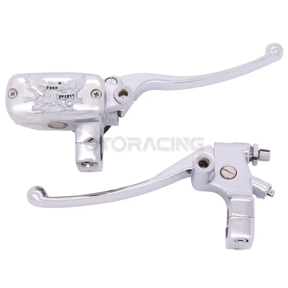 1\'\' 25mm Motorcycle Brake Clutch Master Cylinder Reservoir Levers For Yamaha V-Star XVS650 XVS950 XVS1100 XVS1300