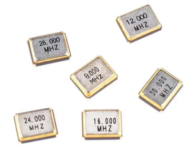 (50 Pcs) 3225 Passive crystal oscillator SMD series kits 3.2*2.5mm 12MHZ 16MHZ 20MHZ 24MHZ 25MHZ 26MHZ 27MHZ 30MHZ 32MHZ 40MHZ