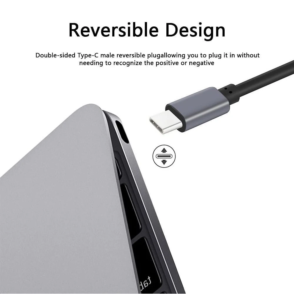 Câble convertisseur USB Type-C vers HDMI, adaptateur Thunderbolt 3, Macbook, iPad, Samsung S8, 4K, 60Hz, USB 3.1