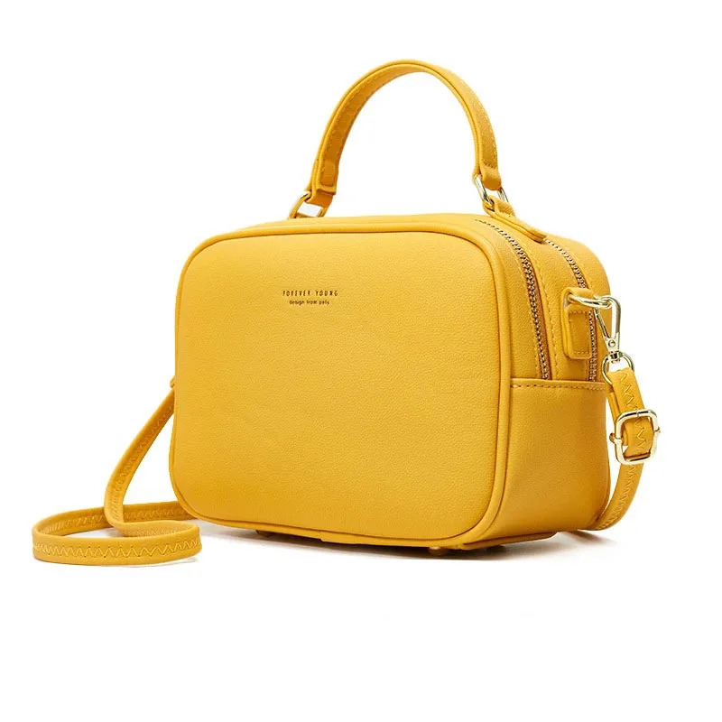 

Vintage Crossbody PU Leather Cell Phone Shoulder Bag Messenger Bags Fashion Daily Use For Women Wallet HandBags
