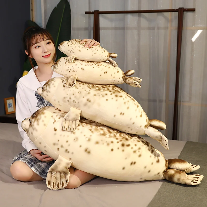 Cute Seal Peluche Foca Gordita – Almohada De Peluche Suave De 30 Cm, Realista Y Abrazable, Para Niños Y Niñas