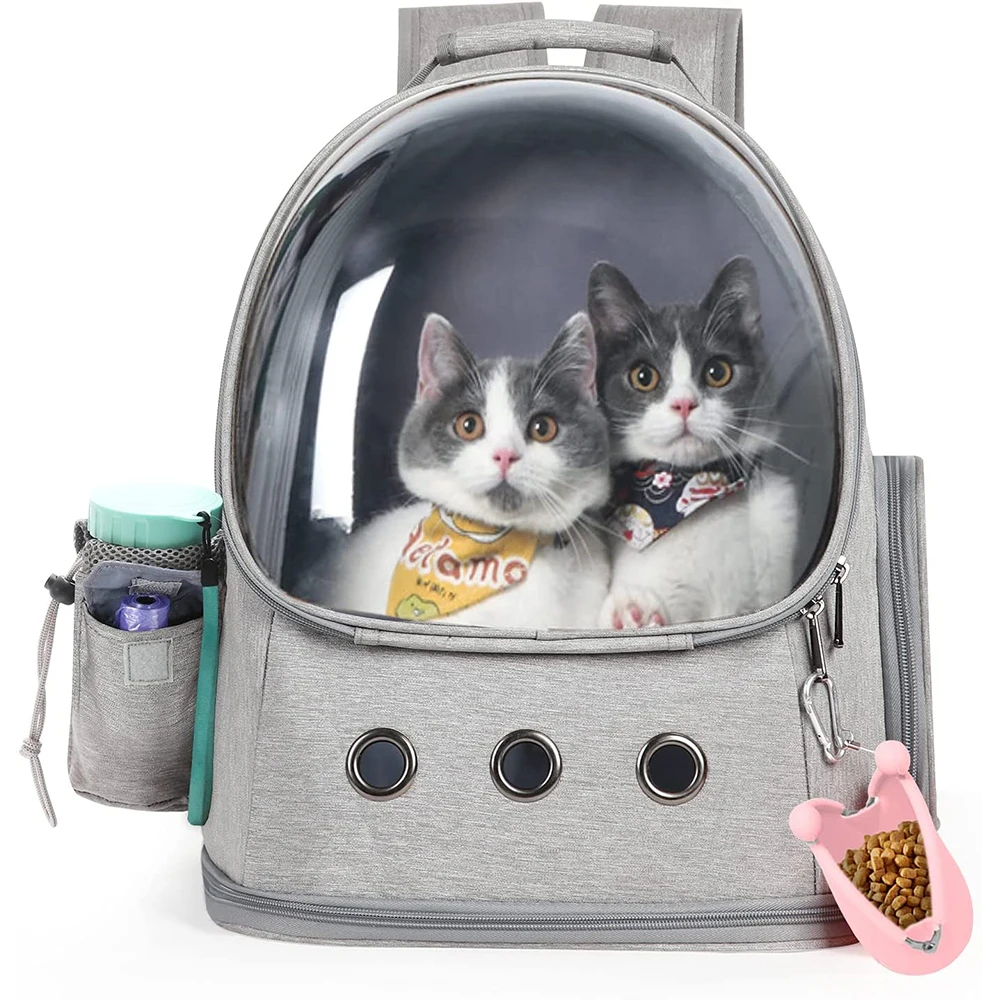 

Cat Backpack Carrier, Pet Backpack Bubble Travel Bag for Small Dogs Puppy Kitten Rabbit Bunny Bookbag Space Capsule for Outdoor