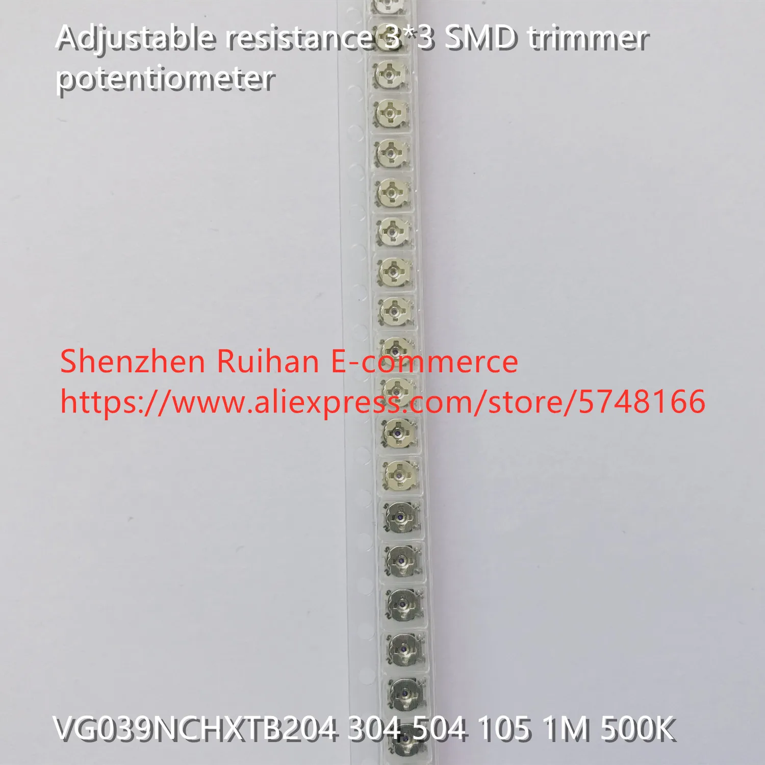 Original new 100% adjustable resistance 3*3 SMD trimmer potentiometer VG039NCHXTB204 304 504 105 1M 500K (SWITCH)