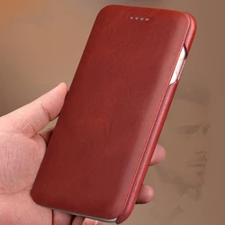 Genuine Leather Phone Flip Case for iPhone 17 16 15 14 13 12 11 Pro Max 17Pro Air 16E 16Pro 16 Plus luxury Anti-scratch Cover