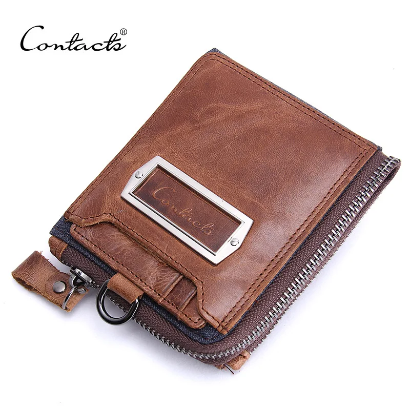 

Wallets for Man Leather Short Men's Wallet Coin Purse Crazy Horse Leather Horizontal Wallet Card Holder