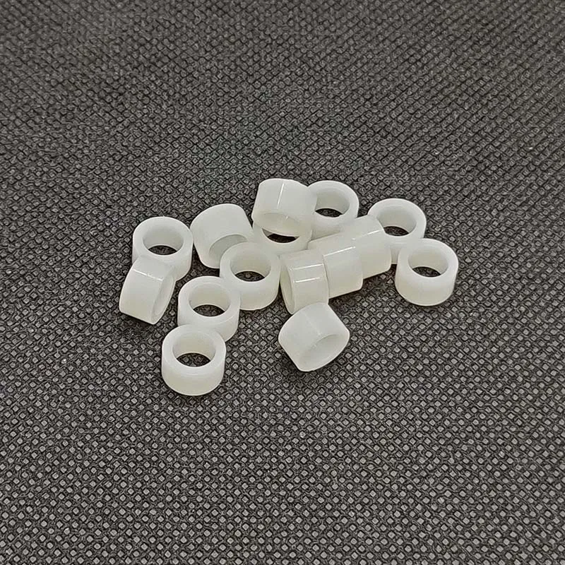 M6 * 9*5 Witte Ronde Nylon Threadless Plastic Spacer Abs Standoff Wasmachine Non-Threaded Pcb Board Schroef bolt Id = 6 Od = 9 L = 5