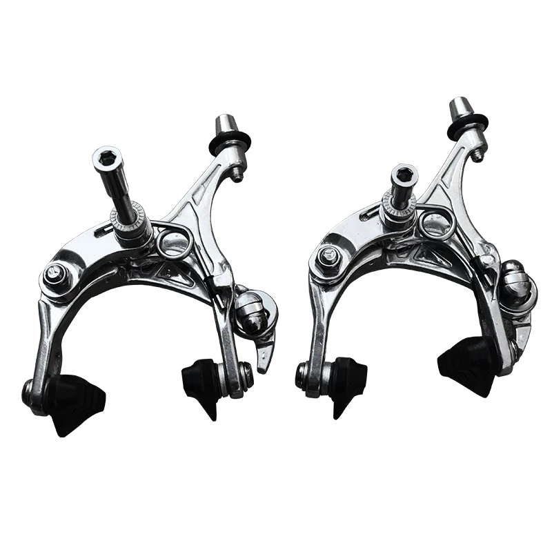 1 Pair Fixed Gear Bike Brake Dual Pivot Calipers Bicycle Racing Aluminum Side Pull V-brake Front Rear Fixie