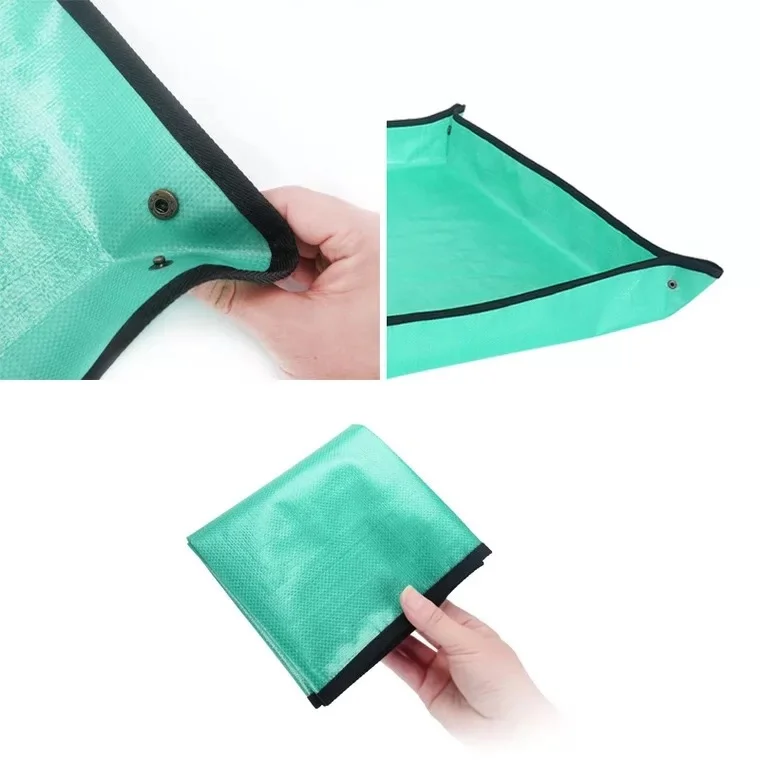 50cm 68cm 100cm Plant Repotting Square Mat Waterproof Thicken Indoor Transplanting Dirty Catcher Bonsai Succulent Potting Tarp