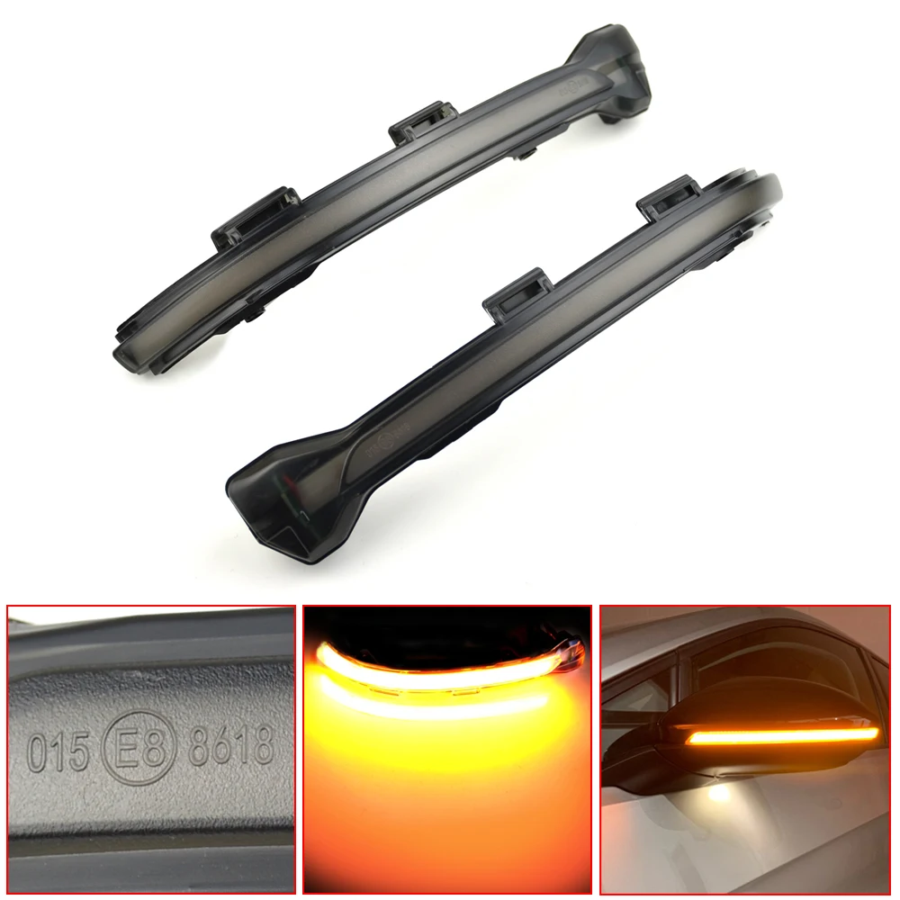 Dynamic Turn Signal Led Rearview Mirror Indicator Light For-Vw Golf Mk7 7.5 7 Gti R Gtd