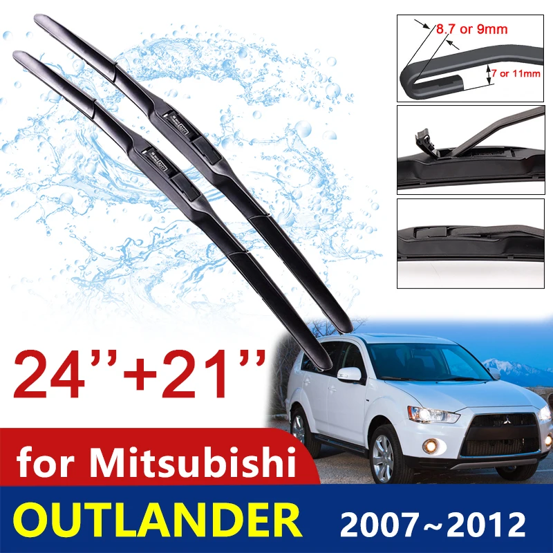 

Car Wiper Blade for Mitsubishi Outlander 2007 2008 2009 2010 2011 2012 2rd Gen Windscreen Windshield Wipers Styling Accessories