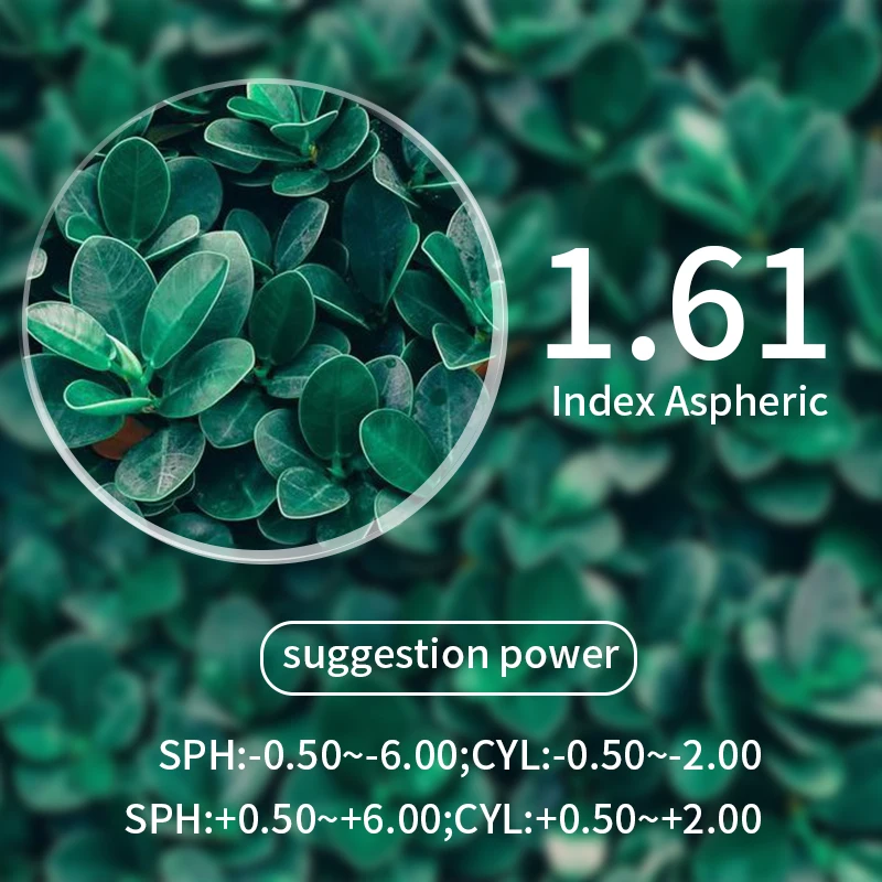 CEOFY 1.61 مؤشر وصفة طبية نظارات العين قصر النظر عدسات العلامة التجارية واضح نظارات الصلب مقاومة للخدش عدسات بصرية شبه كروية